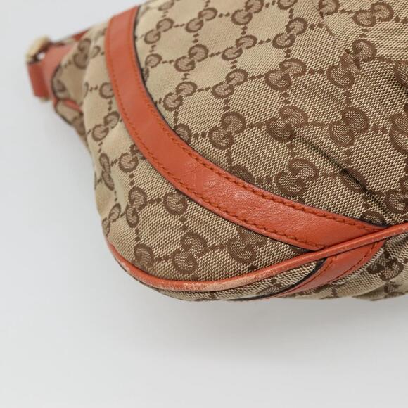 GUCCI GG Canvas Shoulder Bag Beige Gold - Picture 13 of 16